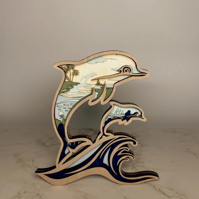 HOT SALE🔥-Dolphin Carving Handcraft Gift